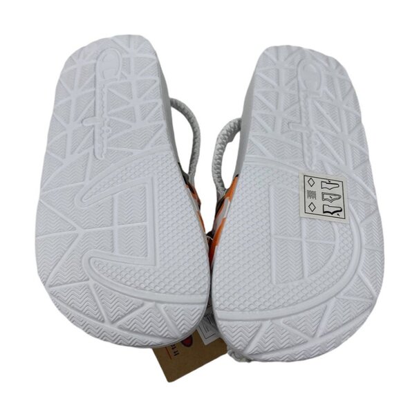 NEW Champion Toddler Camo White Orange Green Sling Back Sandals Slides Sz 8 NWT - Picture 3 of 3